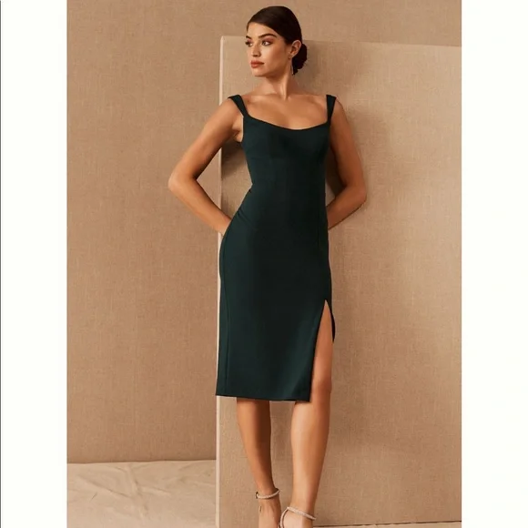 BHLDN | Dresses | Adorable Emerald Green Cocktail Dress Perfect For Summer  Or Fall Wedding Season | Poshmark